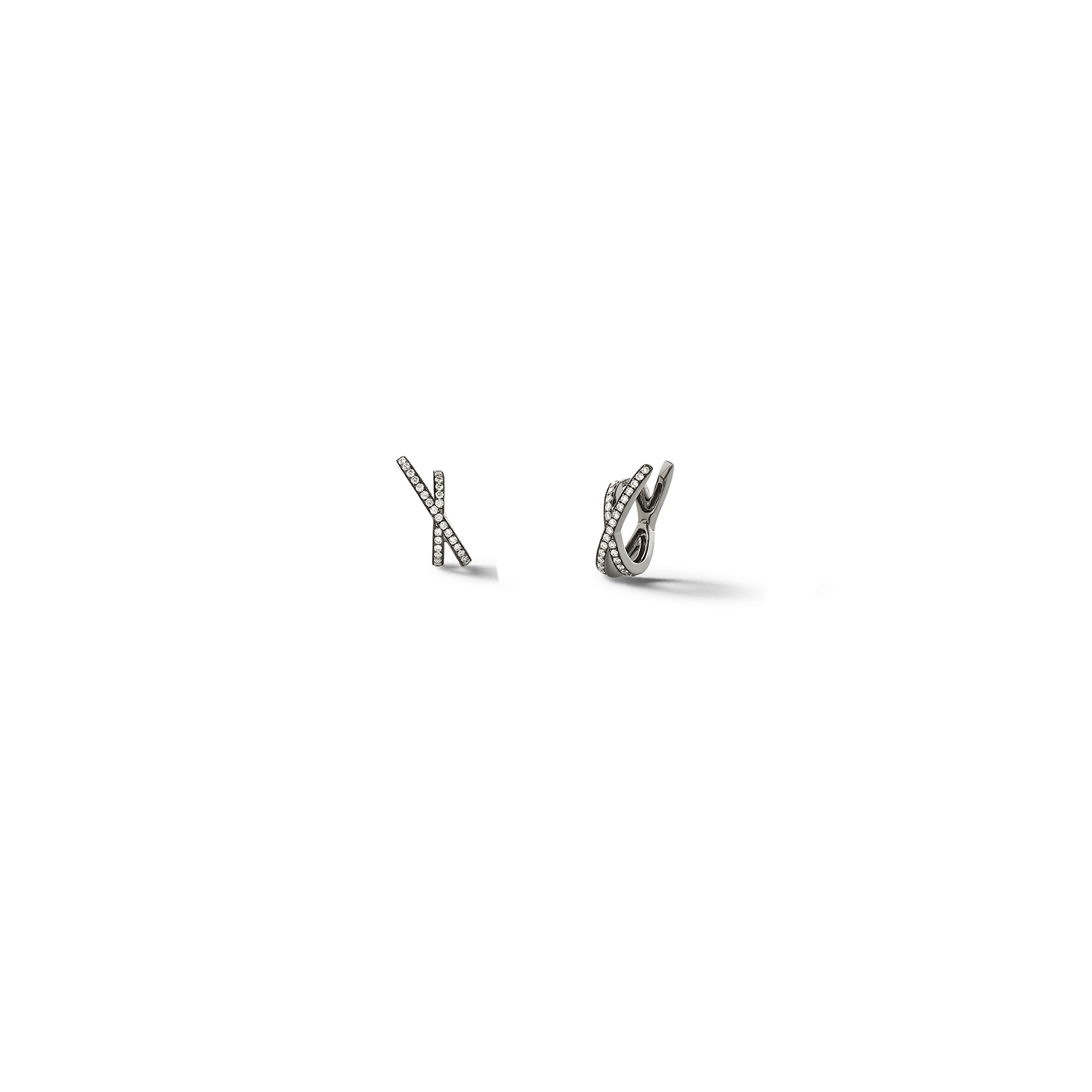 Eva Fehren Orbit X Small Hoop Earring