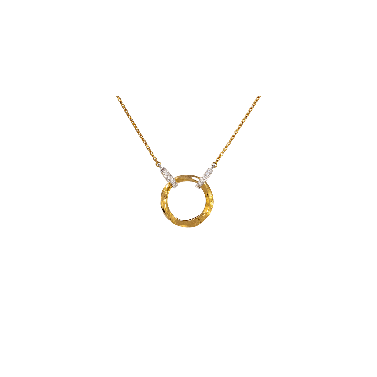 Milamore Kintsugi 'En' Open Pendant Necklace