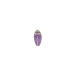 Bibi Van Der Velden Mini Scarab Amethyst Stud - Single