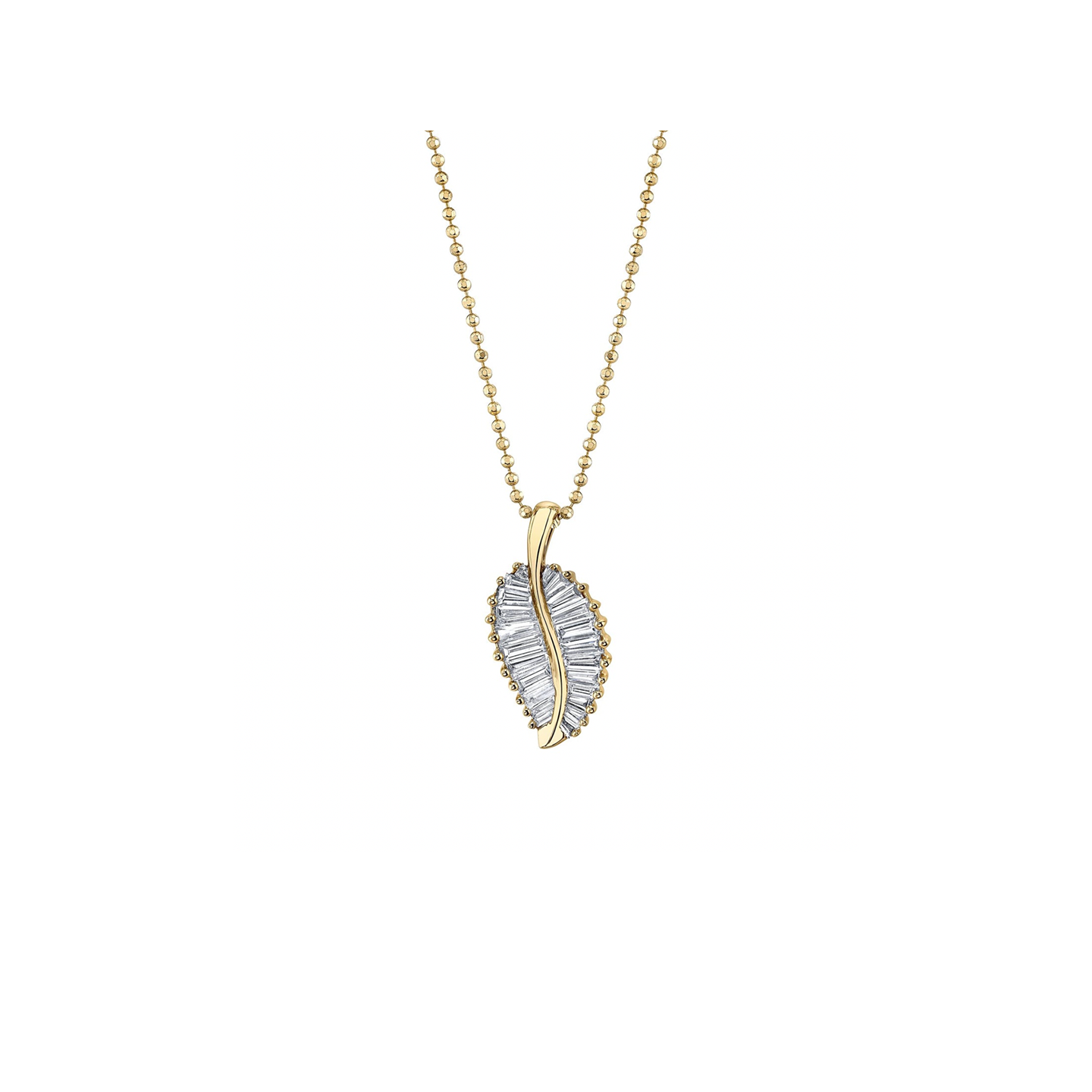 Anita Ko Classic Palm Leaf Diamond Necklace The Loupe Jewelry