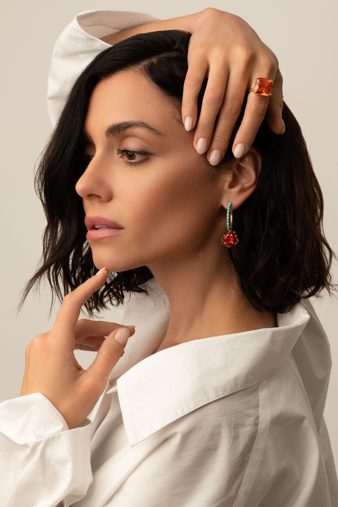 Irene Neuwirth Gemmy Gem One-of-a-Kind Fire Opal Ring