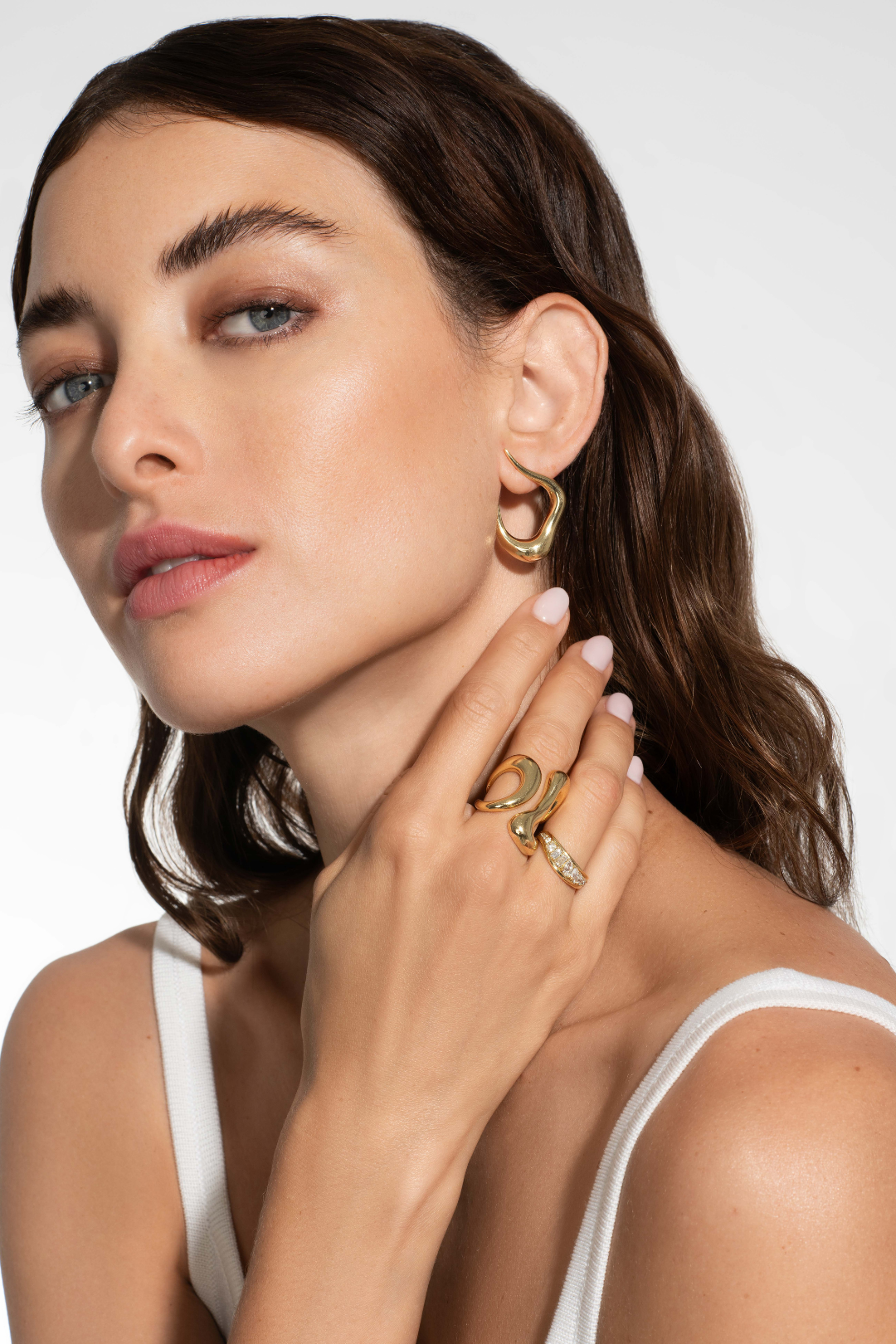 Fernando Jorge Bold 'Stream' Open Small Earrings