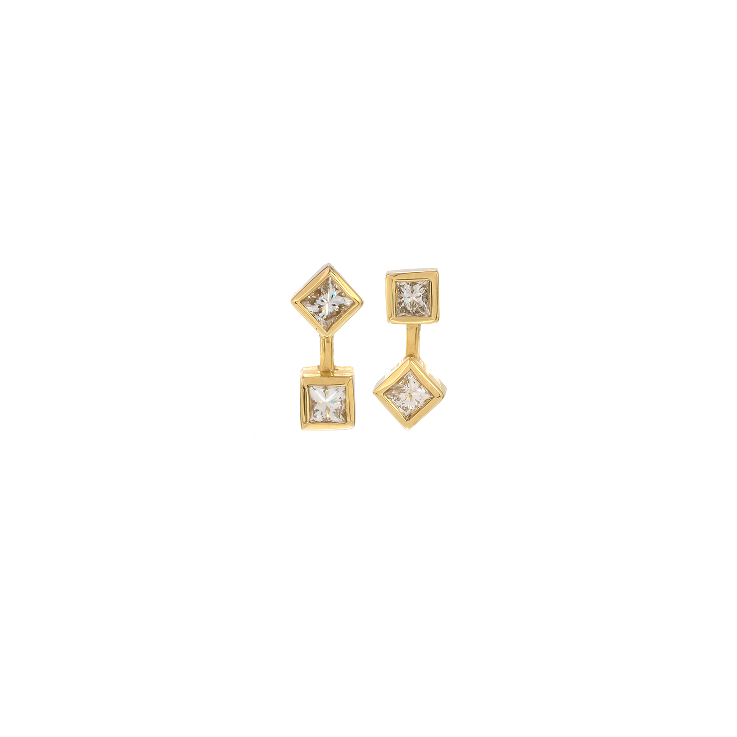 Nancy Newberg Princess Diamond Stud Earrings