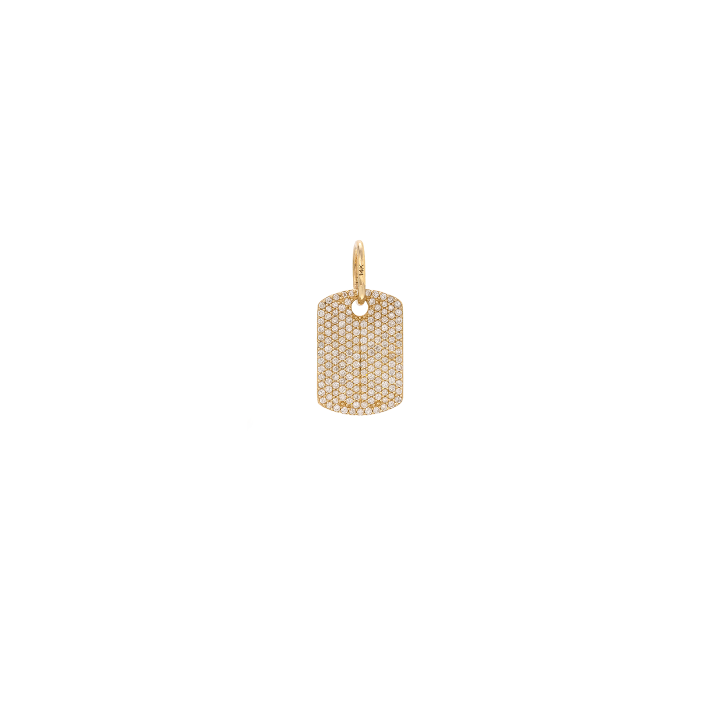 Tina Negri Pave Diamond Tag Pendant