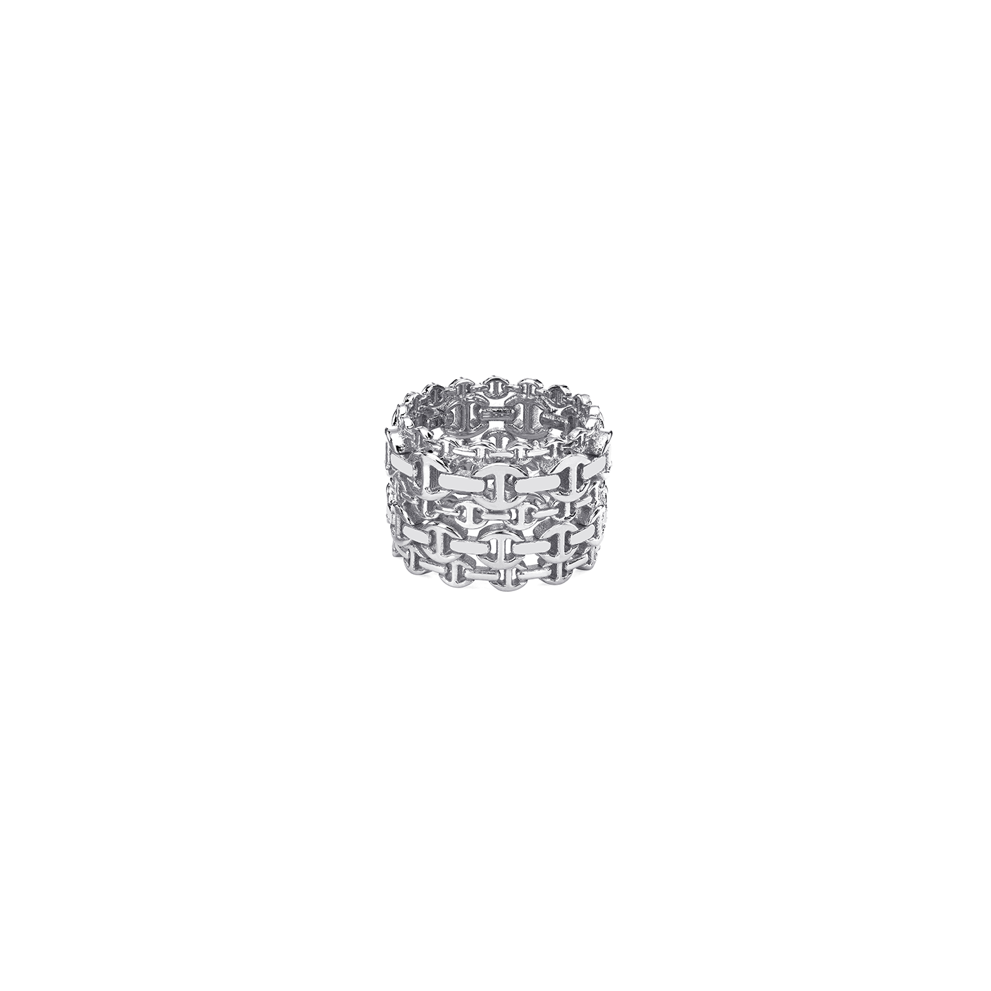 Hoorsenbuhs Sterling Silver Multi Stacked Ring