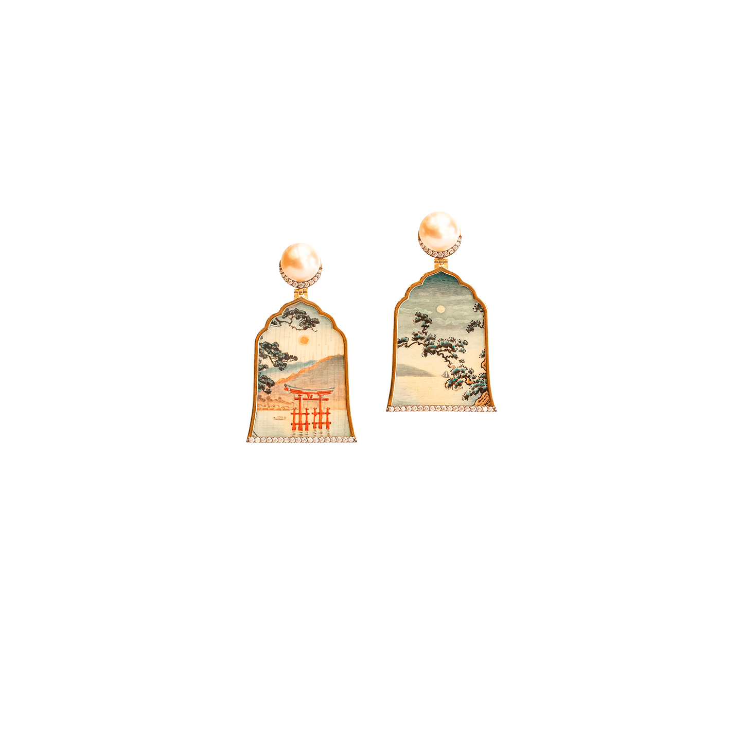 Silvia Furmanovich Miniature Painting Earrings