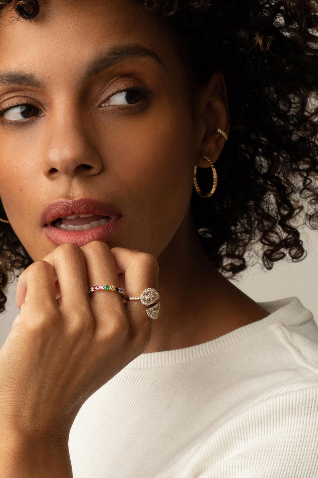 Anita Ko Small Leaf Diamond Ring