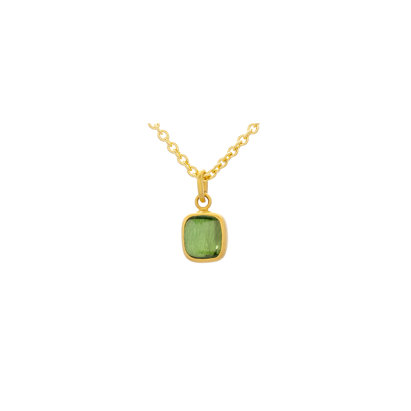 Caroline Ellen Green Tourmaline Cabochon Pendant – The Loupe Jewelry