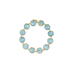 Irene Neuwirth 'Medium' Classic Link Aquamarine Bracelet