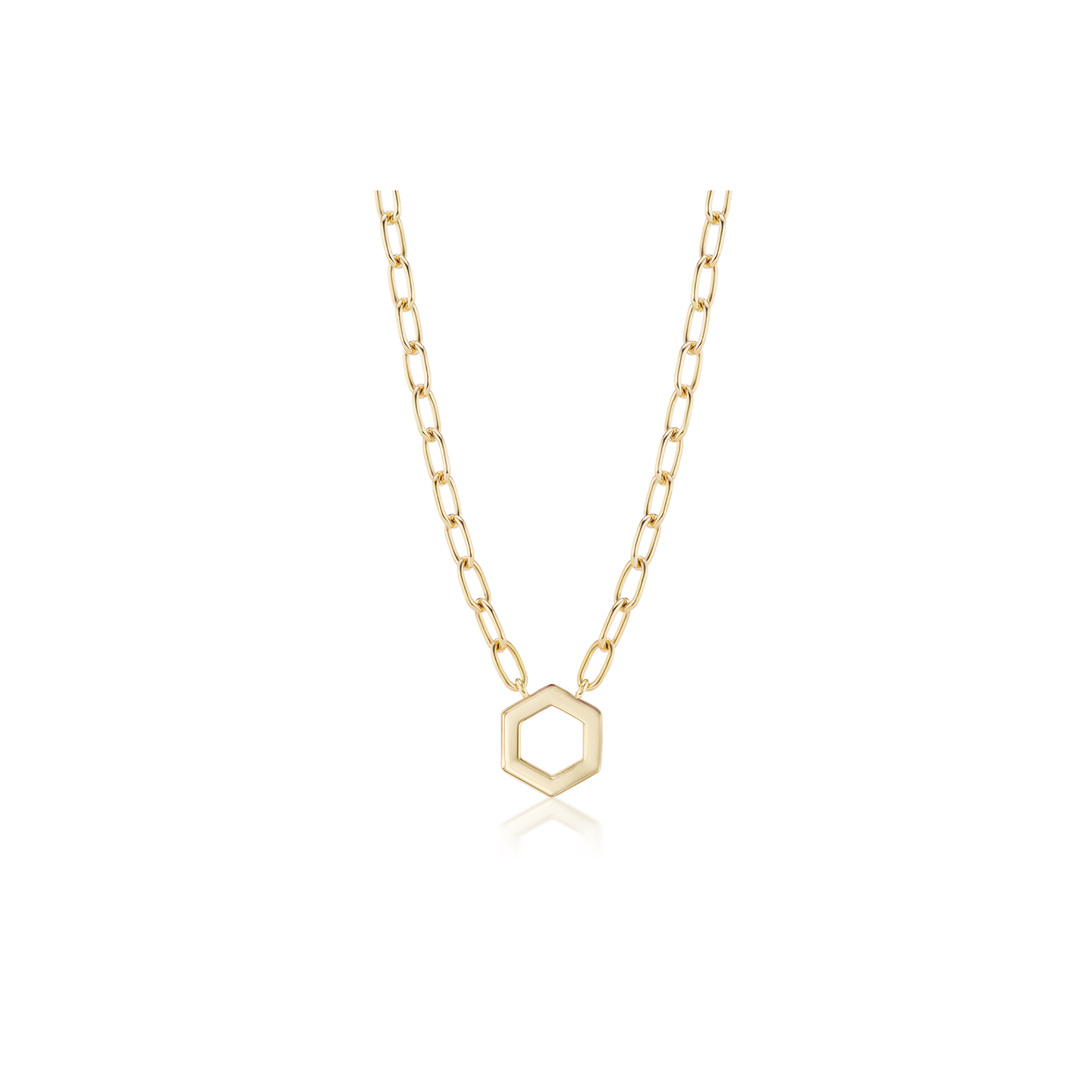 Harwell Godfrey Gold Hex Cable Chain Foundation Necklace