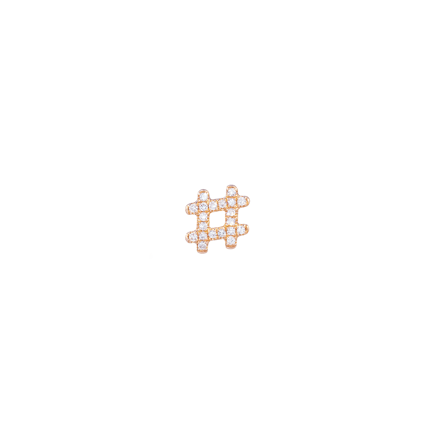 Kai Linz Diamond '#' Stud Earring