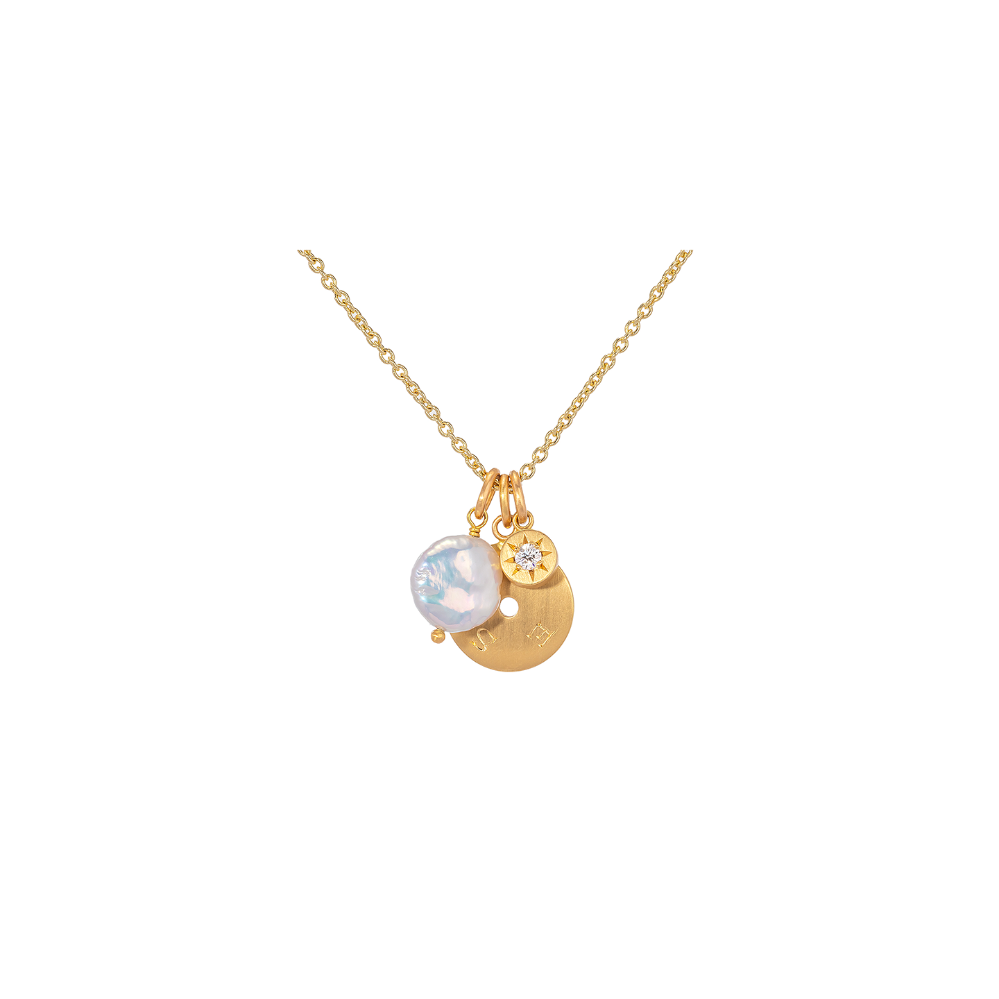 Caroline Ellen Cluster Charm Necklace
