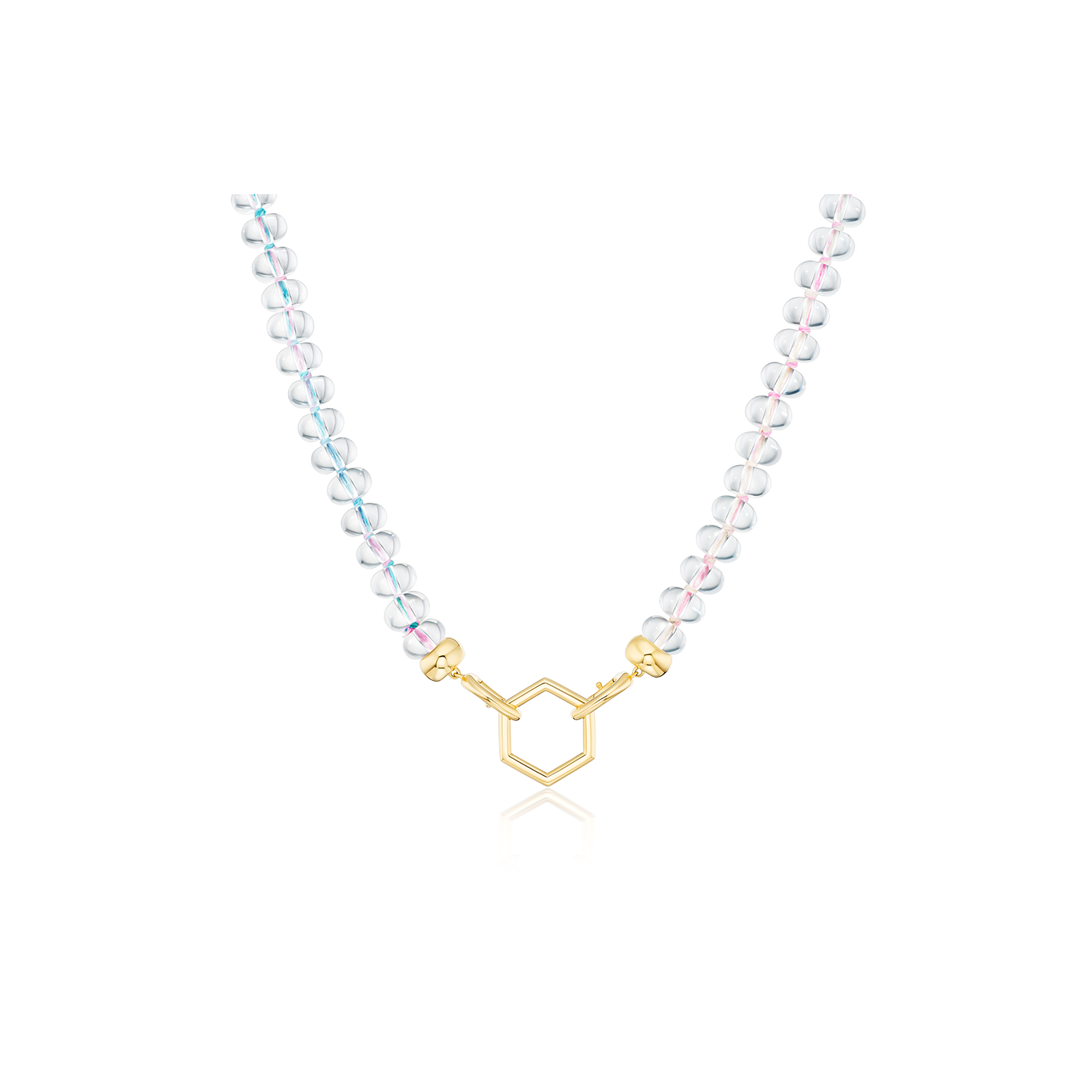 Harwell Godfrey Open Bail Rock Crystal Bead Foundation Necklace