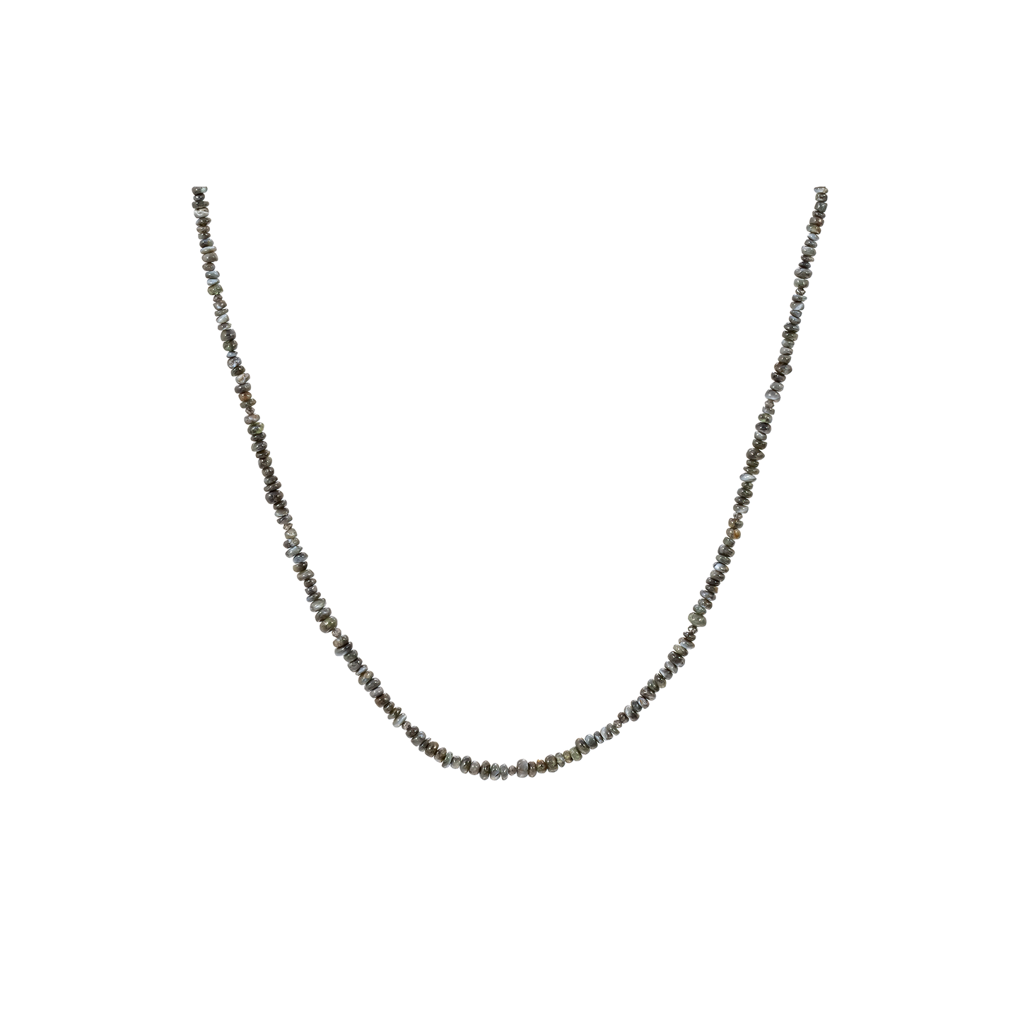 Tina Negri Grey Opal and Salt and Pepper Diamond Necklace