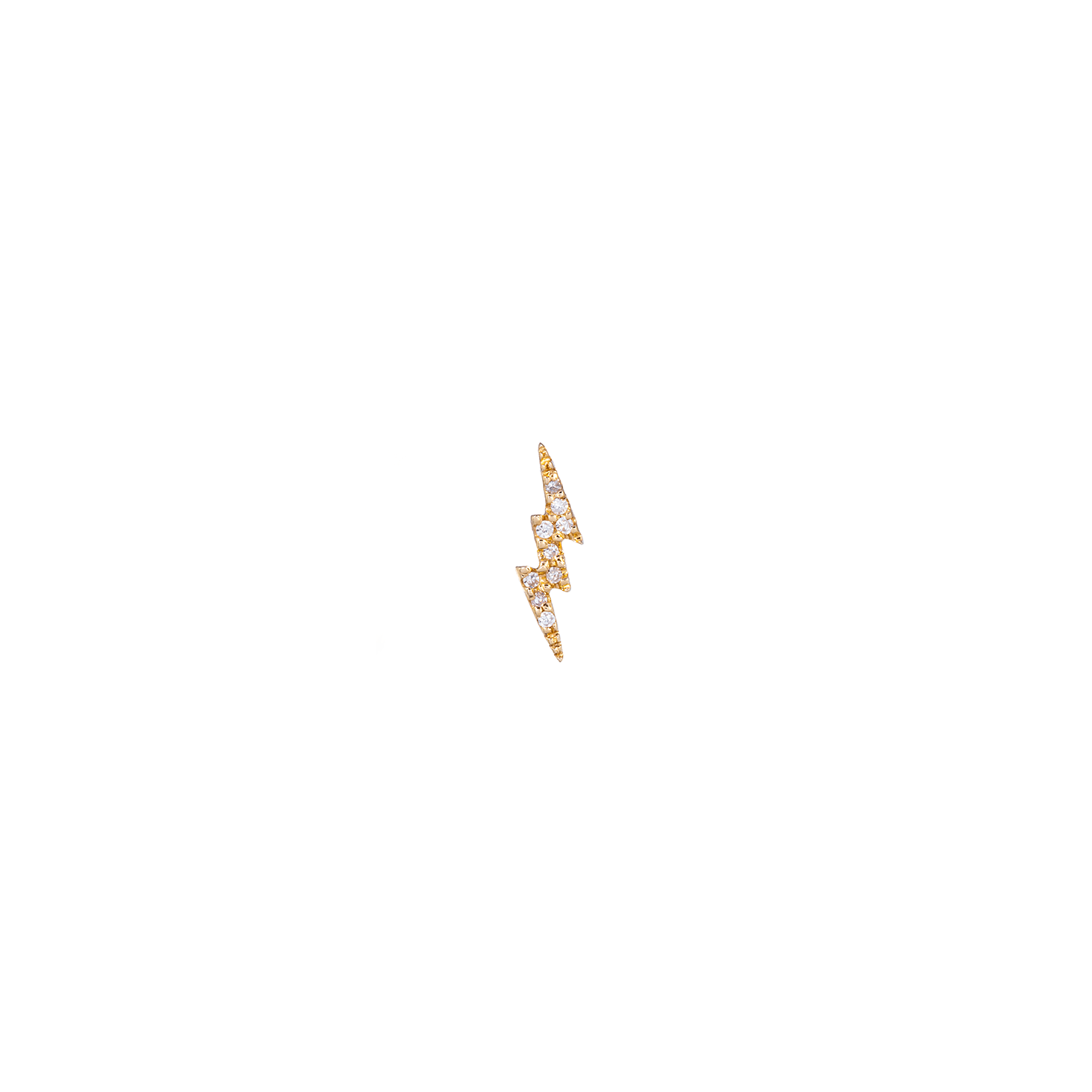 Kai Linz Diamond Lightning Bolt Stud Earring