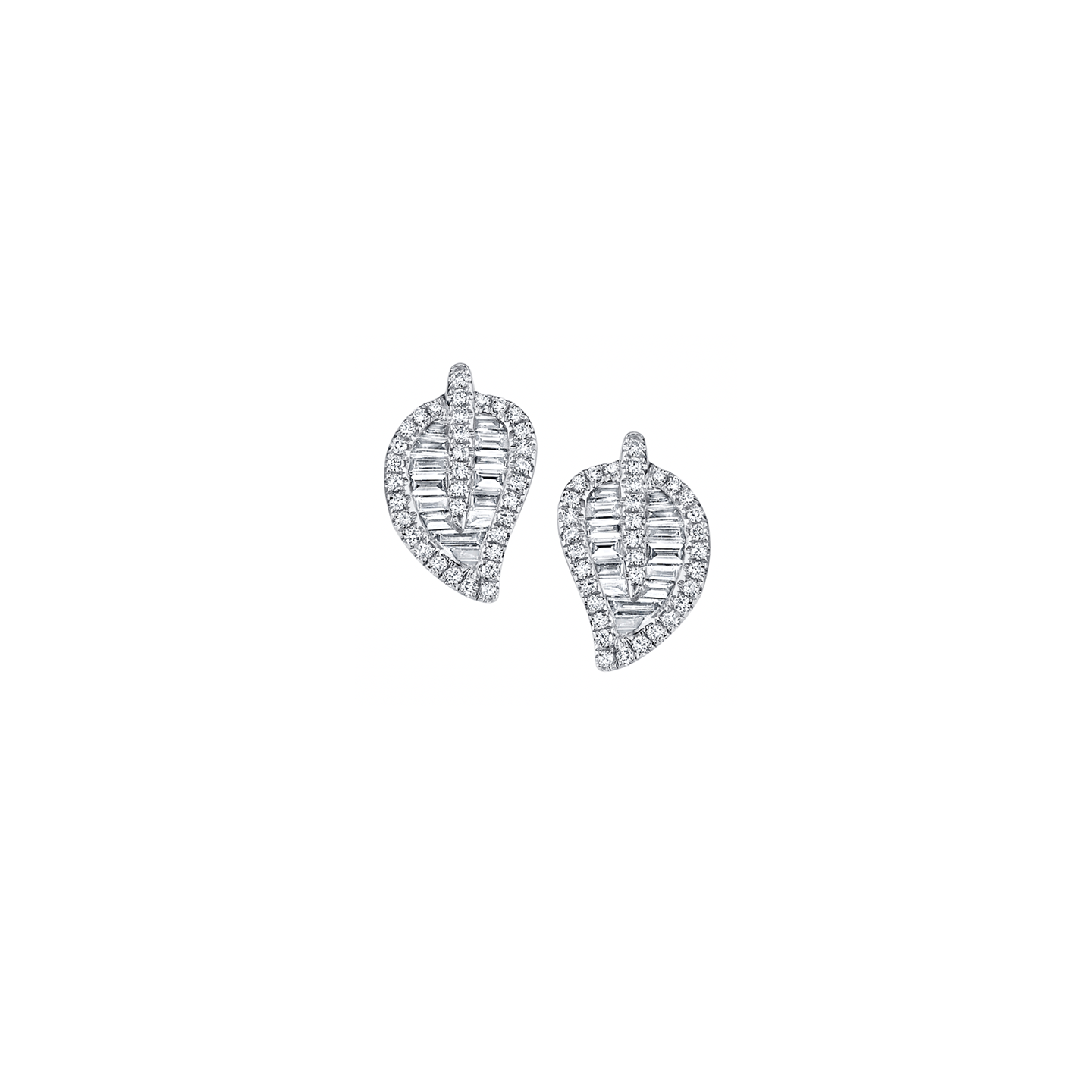 Anita Ko Leaf Diamond Studs