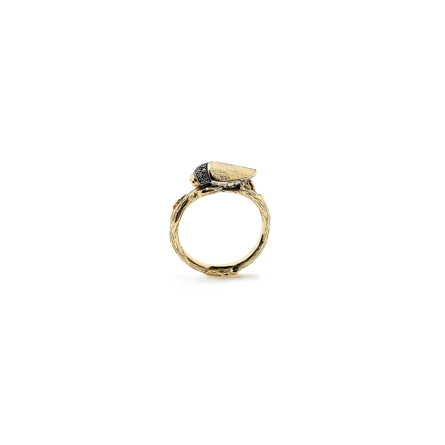 Bibi Van Der Velden Scarab Gold Stackable Ring
