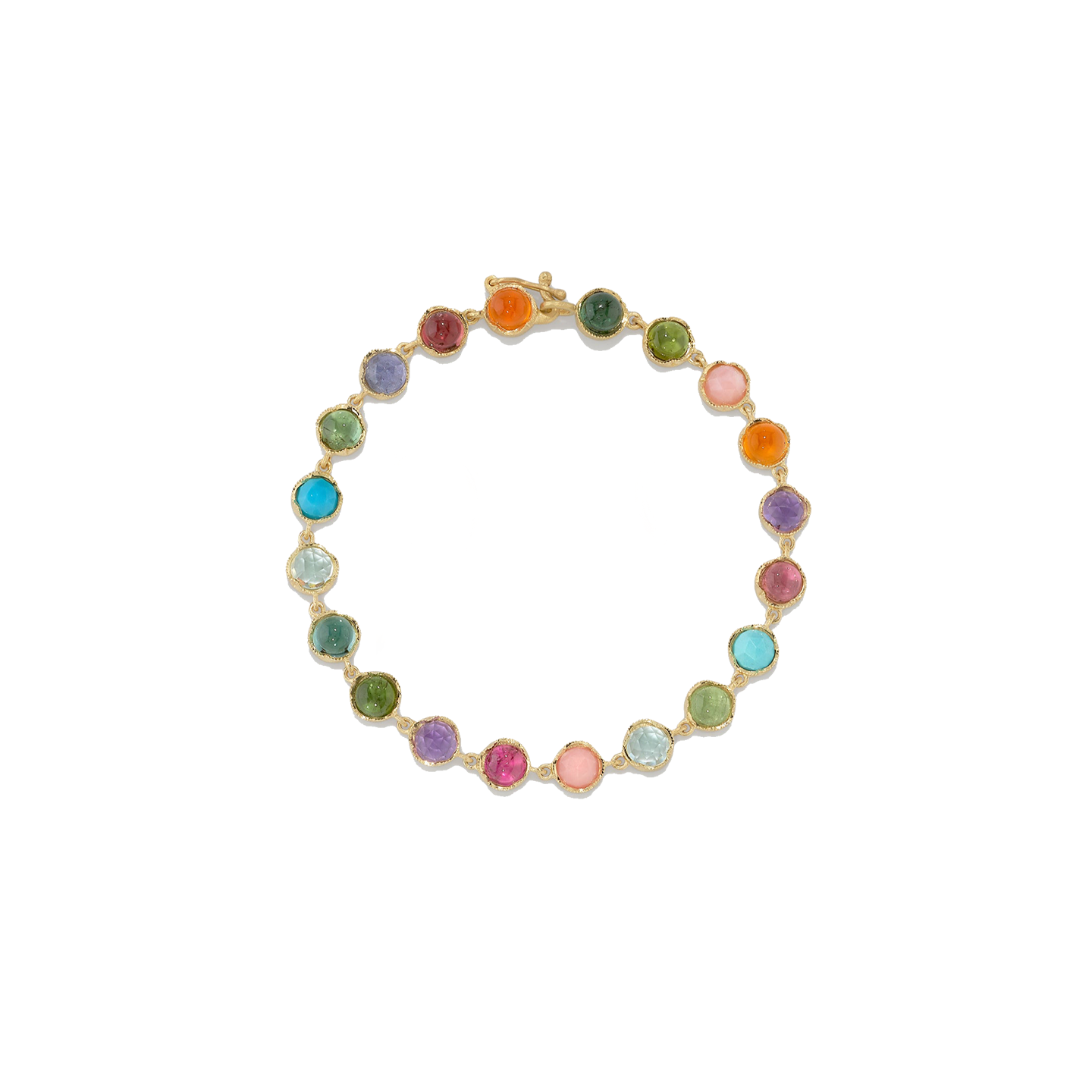 Irene Neuwirth Classic 5mm Rose Cut & Cabochon Bracelet