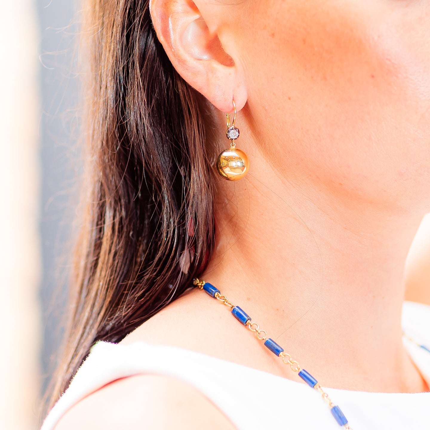 Sylva & Cie Caviar Earrings