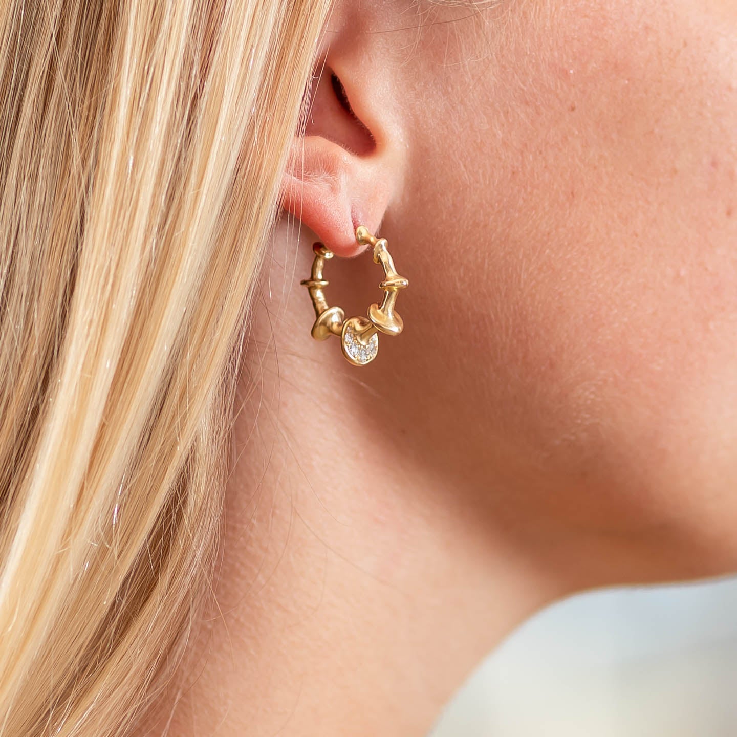 VRAM Chrona Mini Diamond Hoops