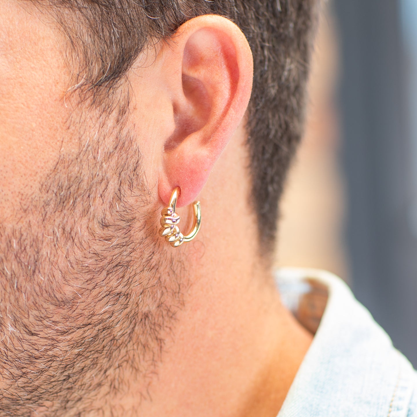 Luis Morais Thick Entangled Knot Earrings