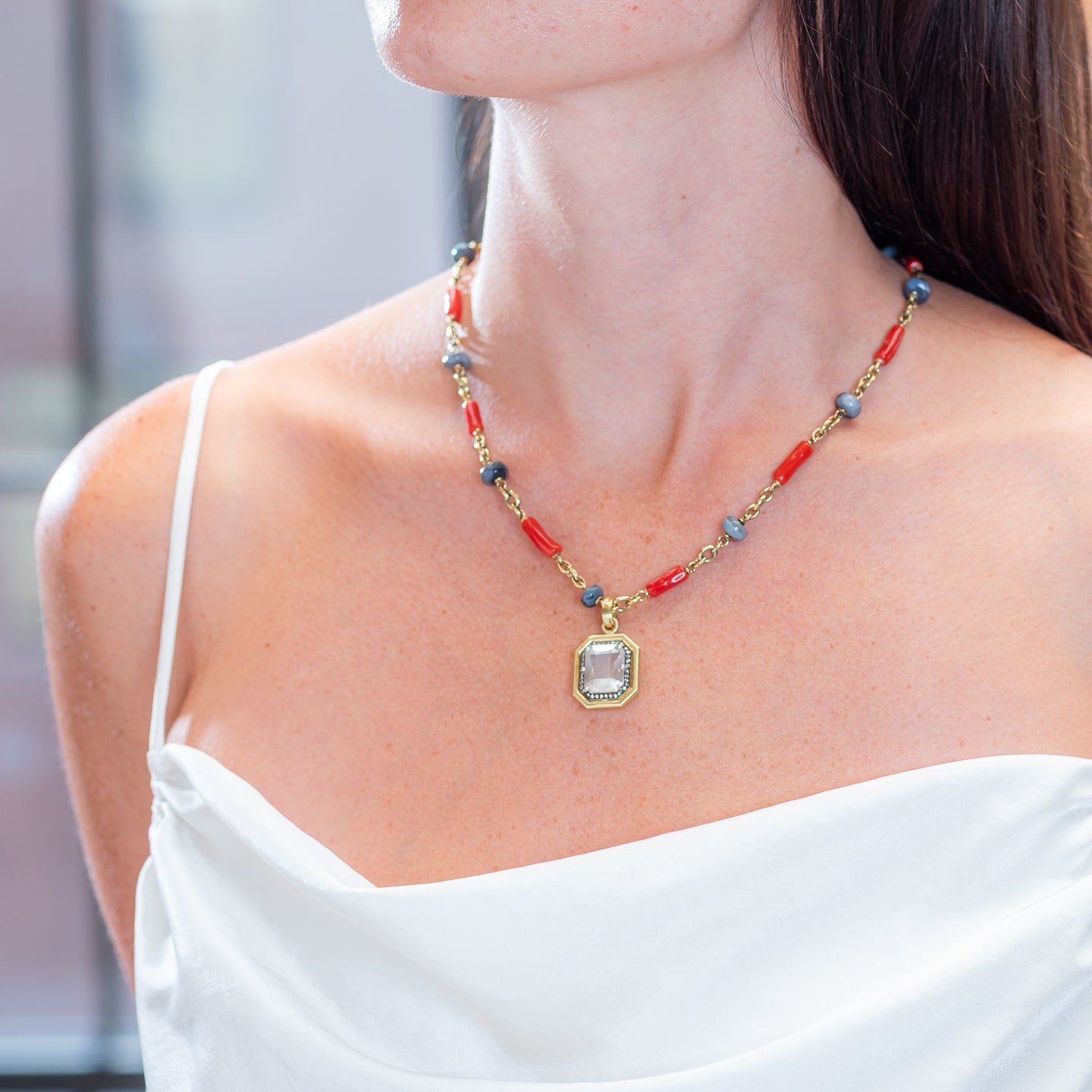 Sylva & Cie Moonstone Pendant