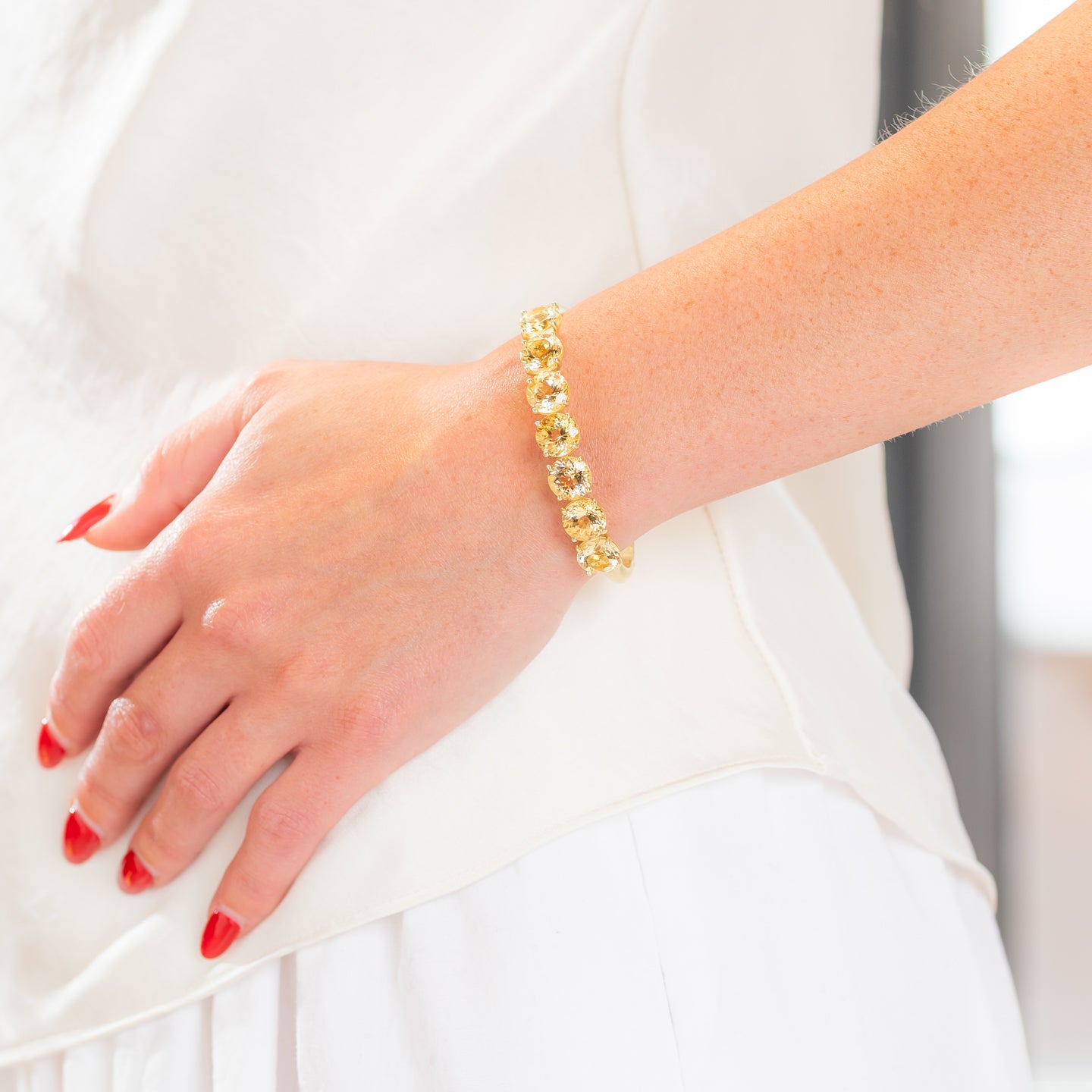 Irene Neuwirth 'Gemmy Gem' Round Stone Beryl Cuff