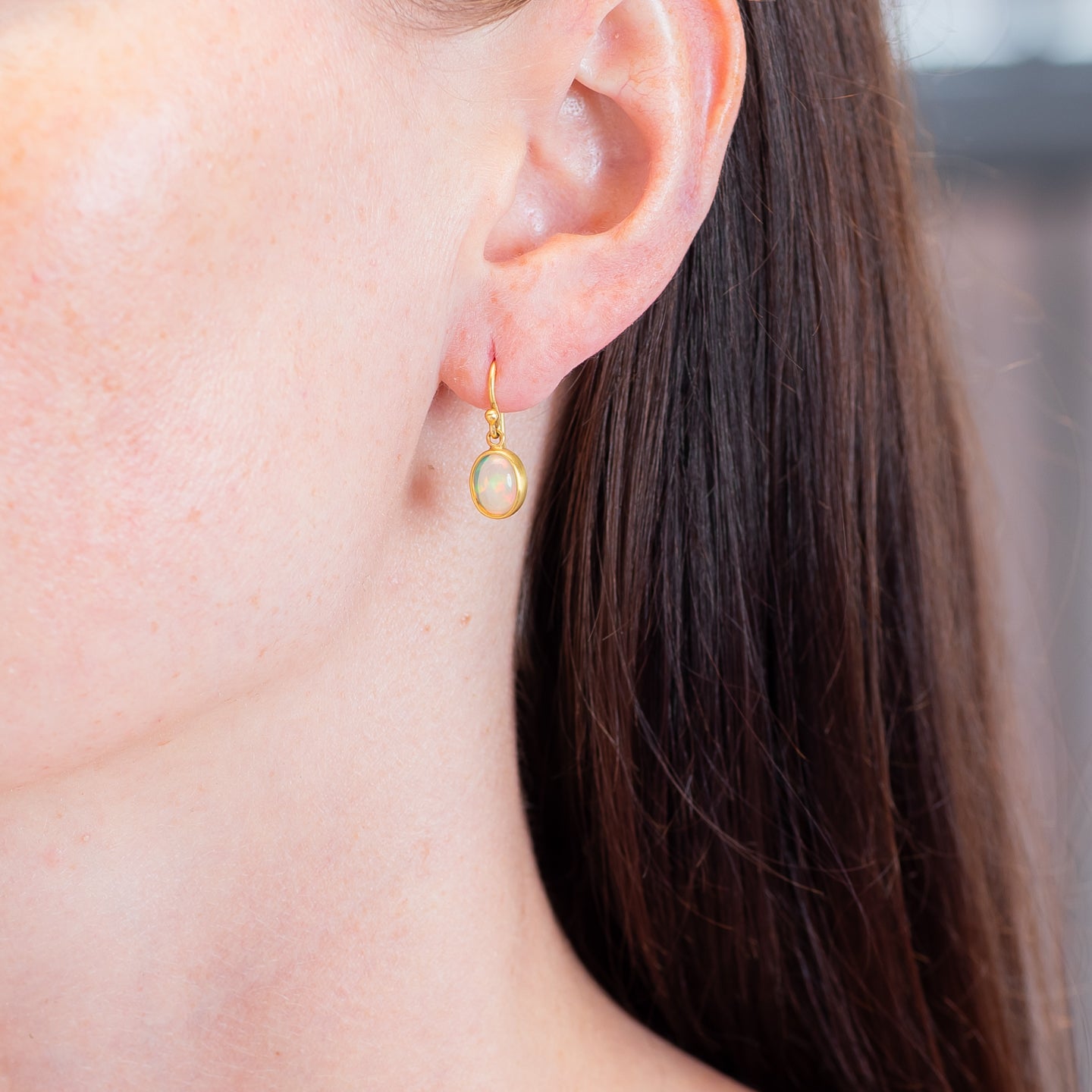 Caroline Ellen Ethiopian Opal Dangle Earrings
