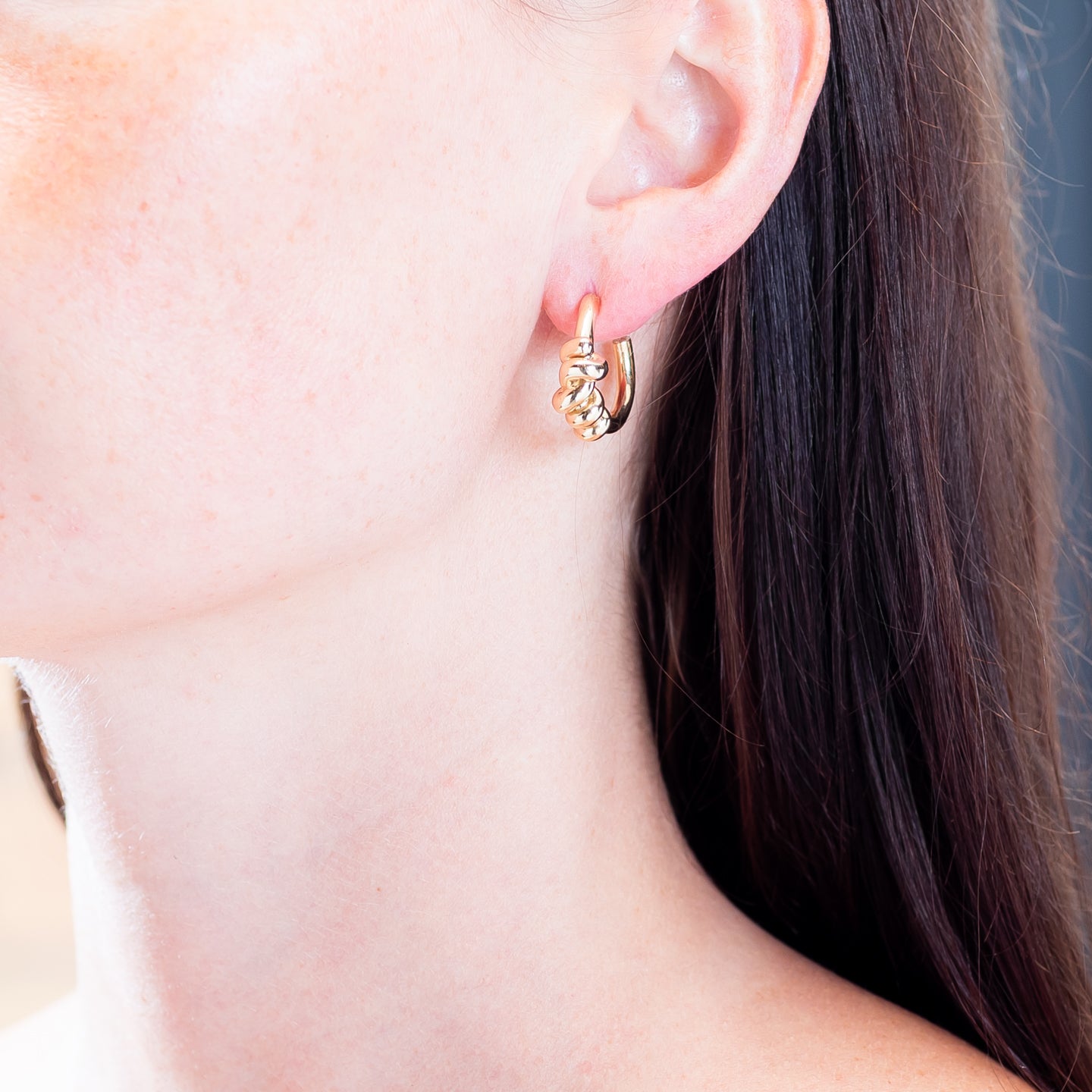 Luis Morais Thick Entangled Knot Earrings