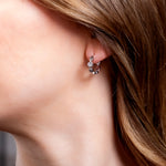 Hoorsenbuhs Micro Tri-Link Huggies with Diamonds