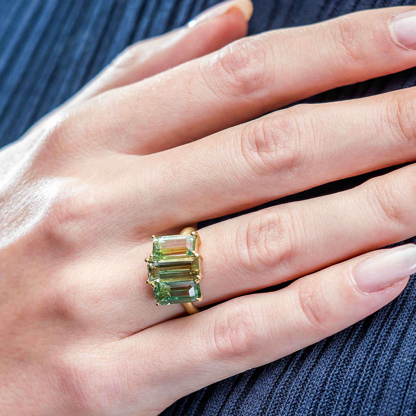Irene Neuwirth 'Gemmy Gem' One-of-a-Kind Bi-color Tourmaline Ring