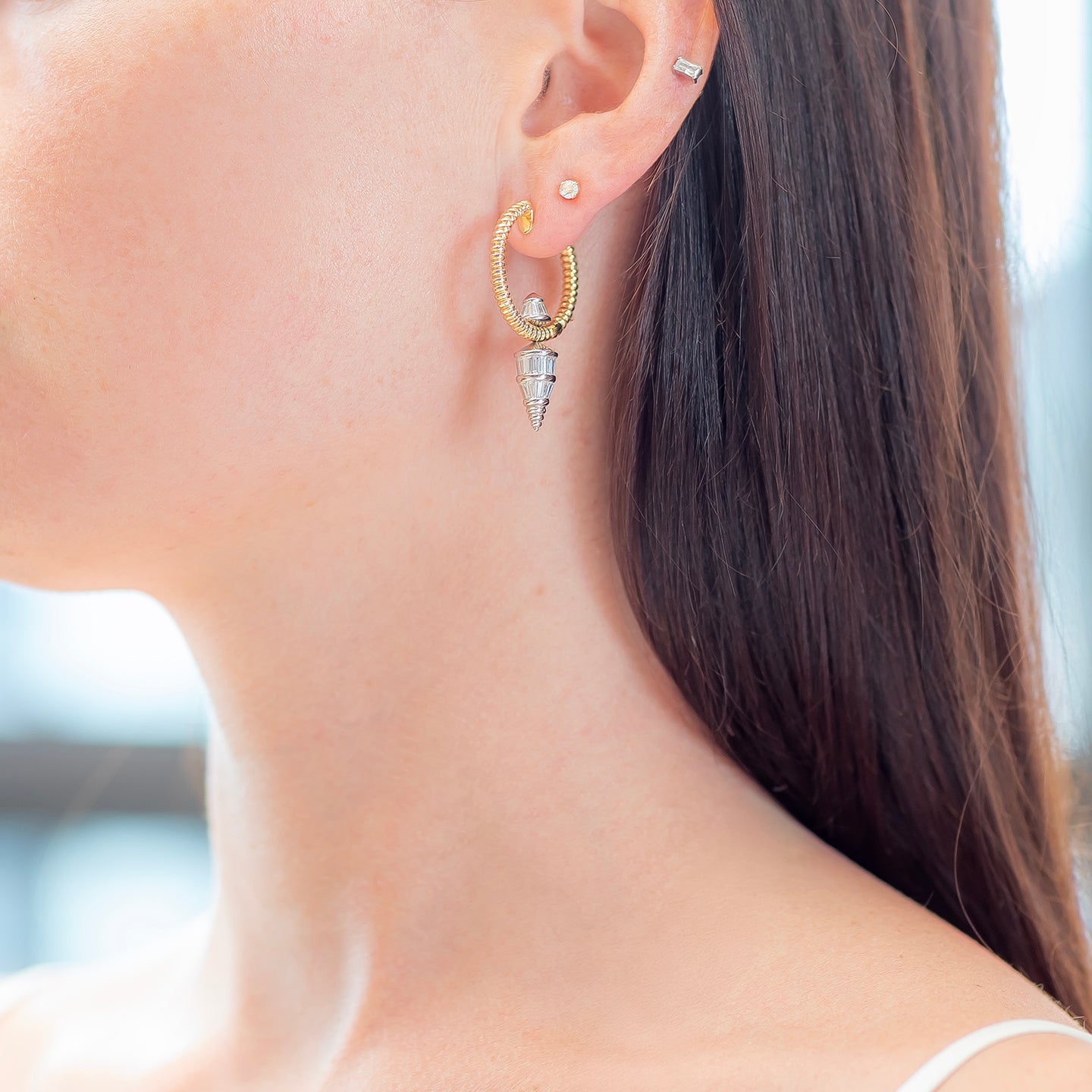 Nikos Koulis Spectrum Hoop Earrings