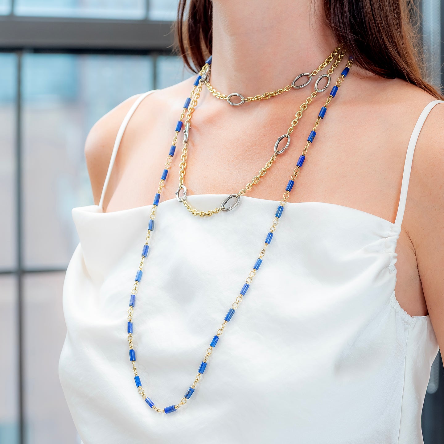 Sylva & Cie Lapis Necklace