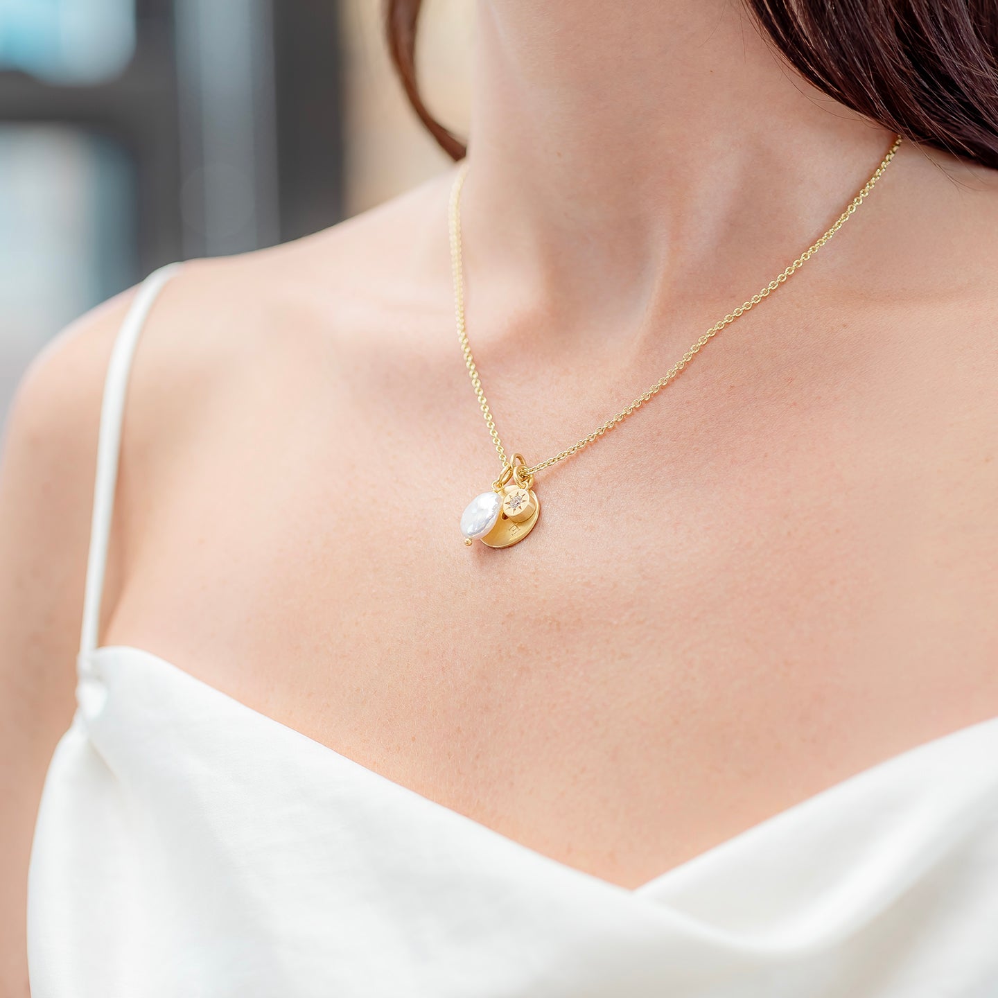 Caroline Ellen Cluster Charm Necklace