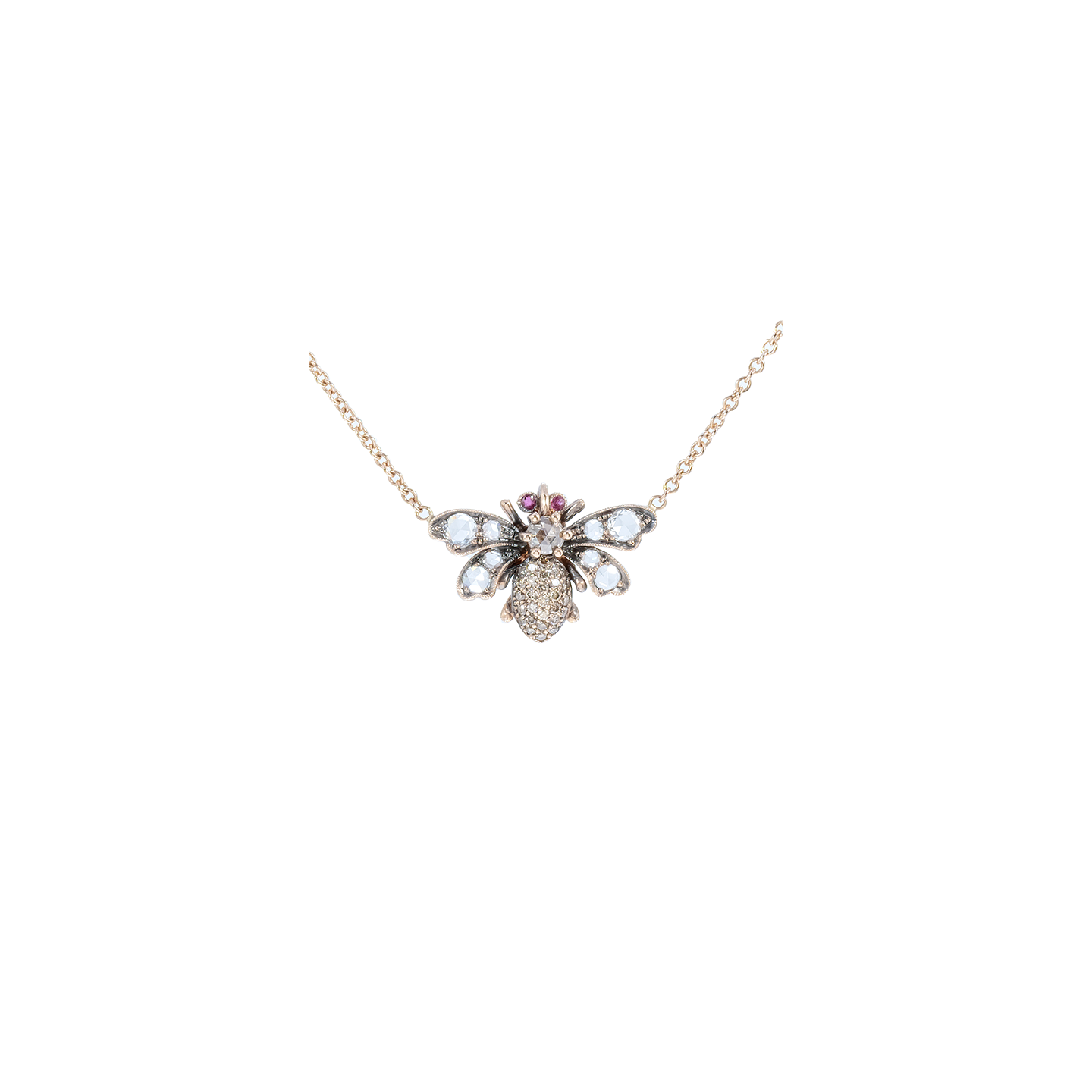 Sylva & Cie Diamond Bee Pendant