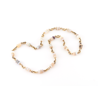 Sylva & Cie Faceted Opal Necklace
