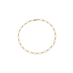 Lizzie Mandler XL Flat Link Necklace with Diamond Bridges