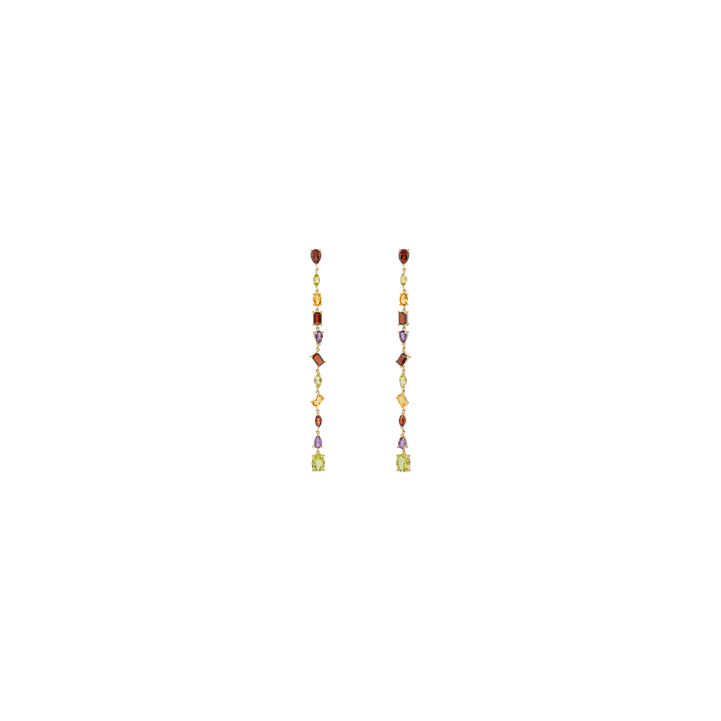 Kai Linz Multi Sapphire Drop Earrings