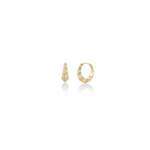 Lizzie Mandler Fluted Crescent Pave Hoops