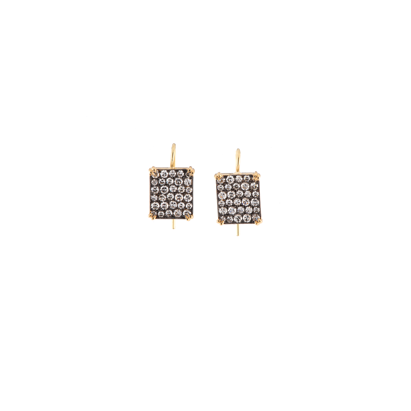 Sylva & Cie Square Ten Table Earrings