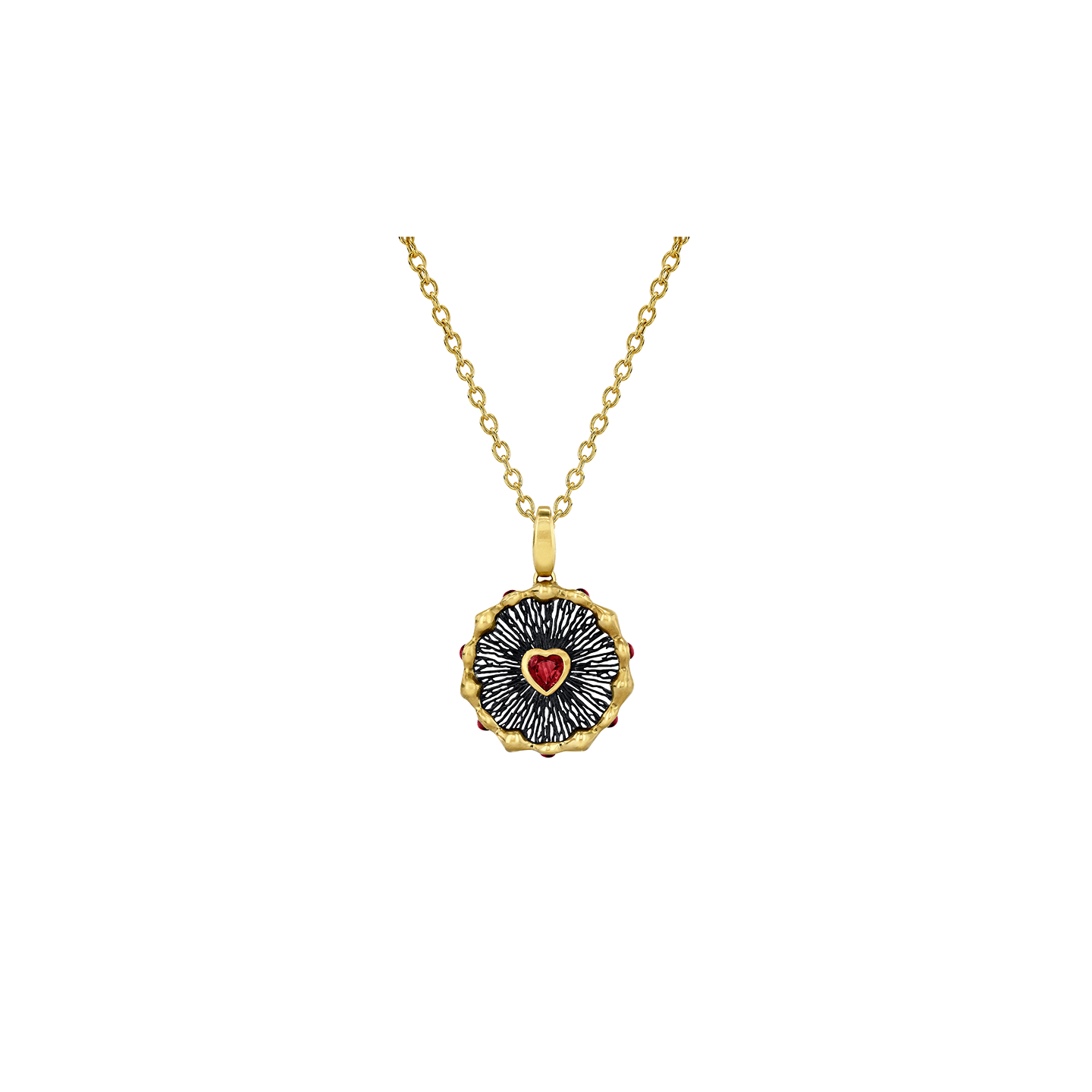 VRAM Hypha Heart Charm Necklace