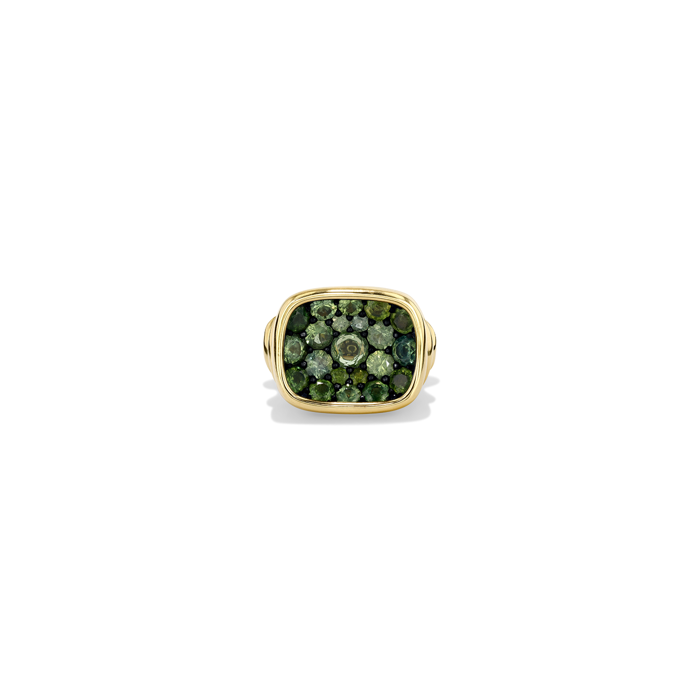 VRAM Chrona Green Sapphire Signet Ring