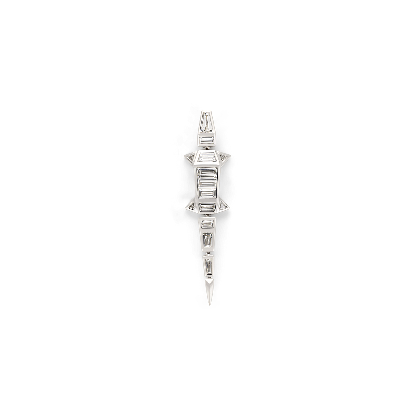 Bibi Van Der Velden Diamond Alligator Earring- Single