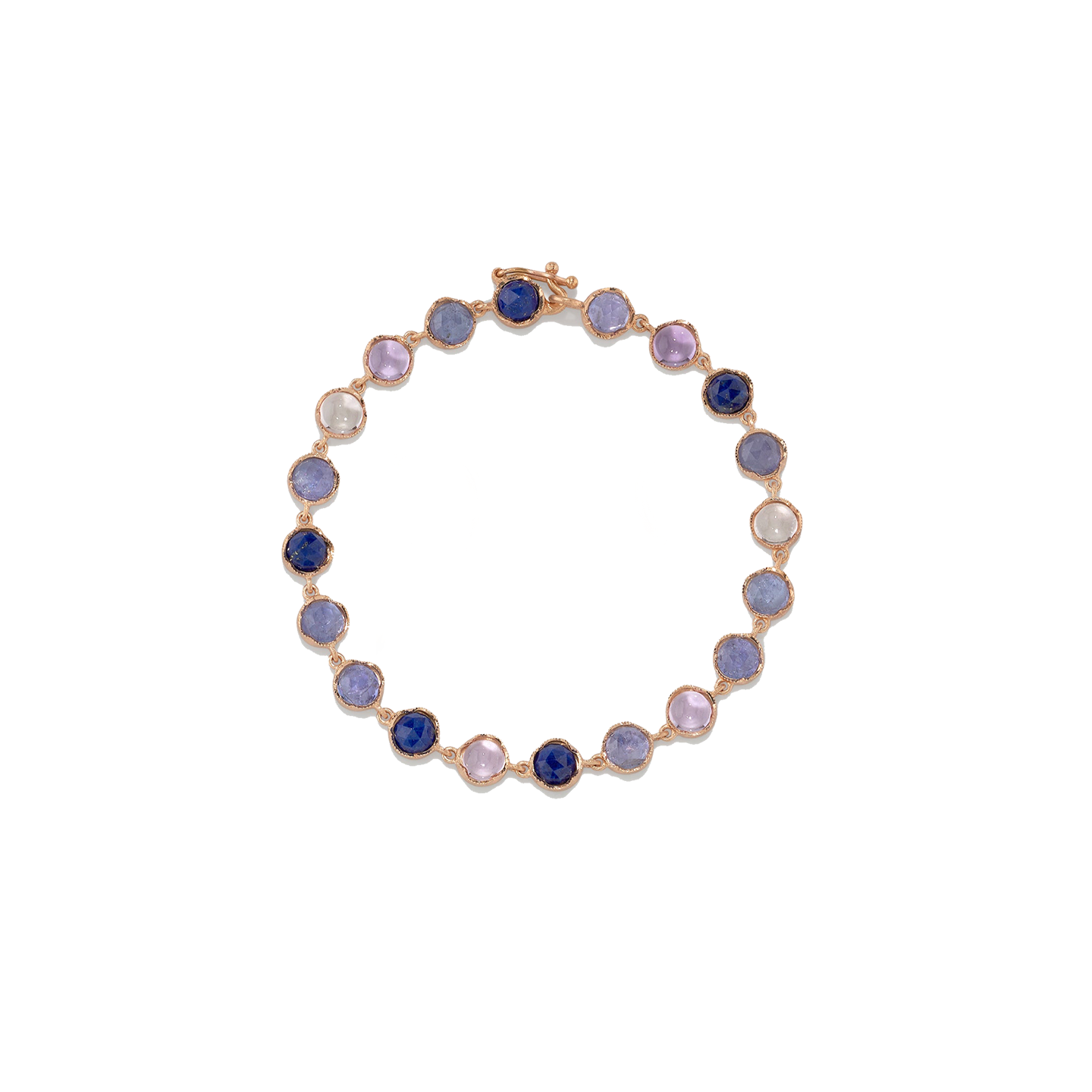 Irene Neuwirth Classic 5mm Rose Cut and Cabochon Bracelet