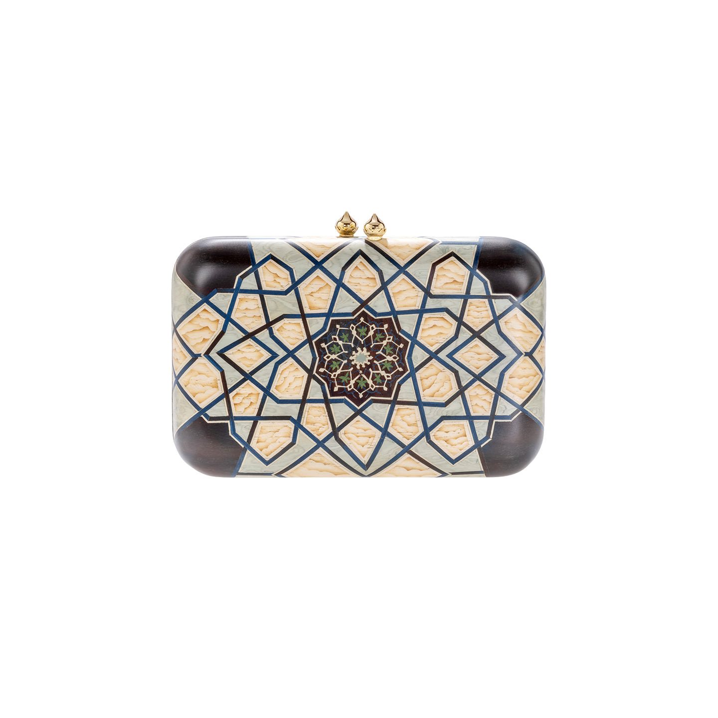 Silvia Furmanovich 'Silk Road' Marquetry Clutch