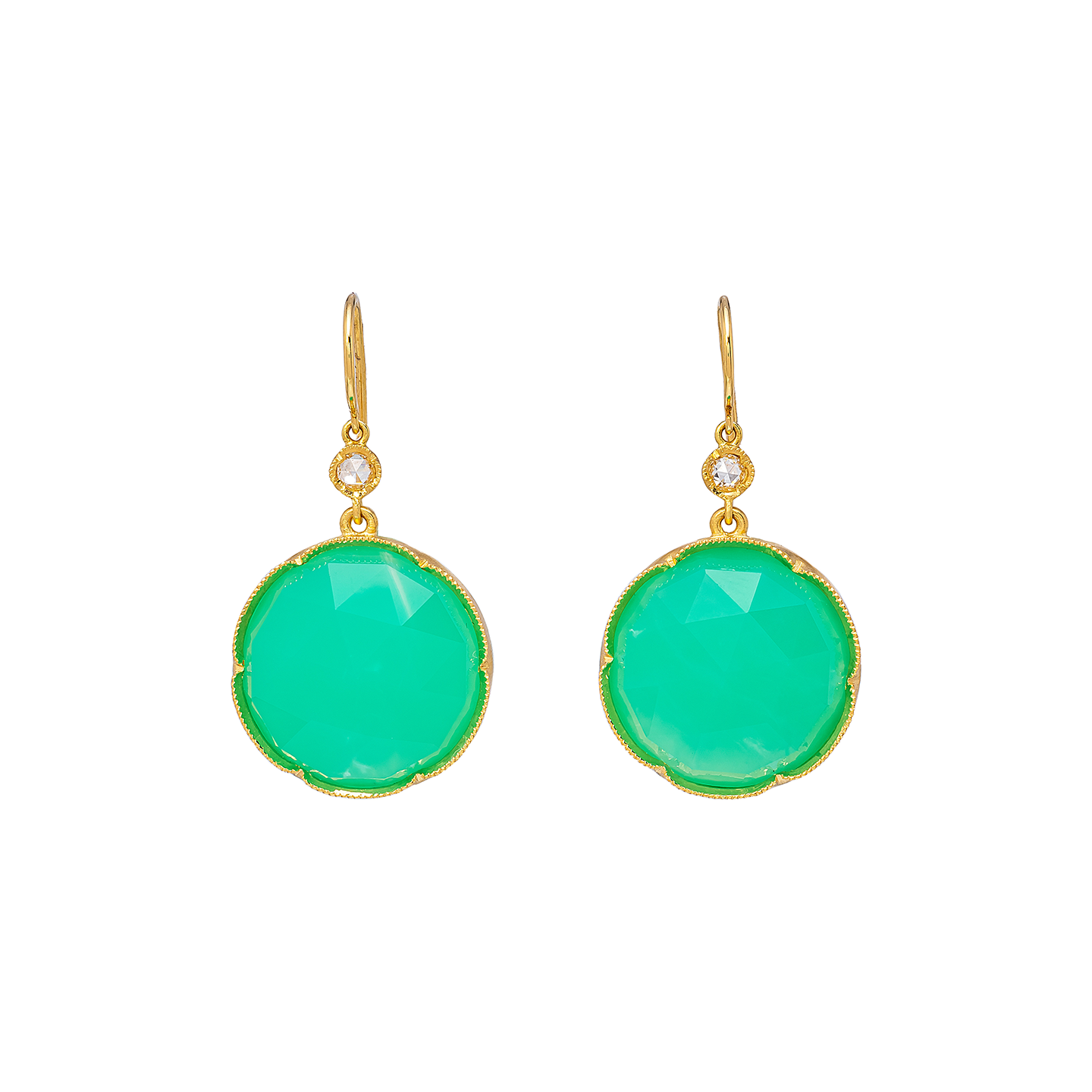 Irene Neuwirth 'Classic' Chrysoprase Drop Earrings