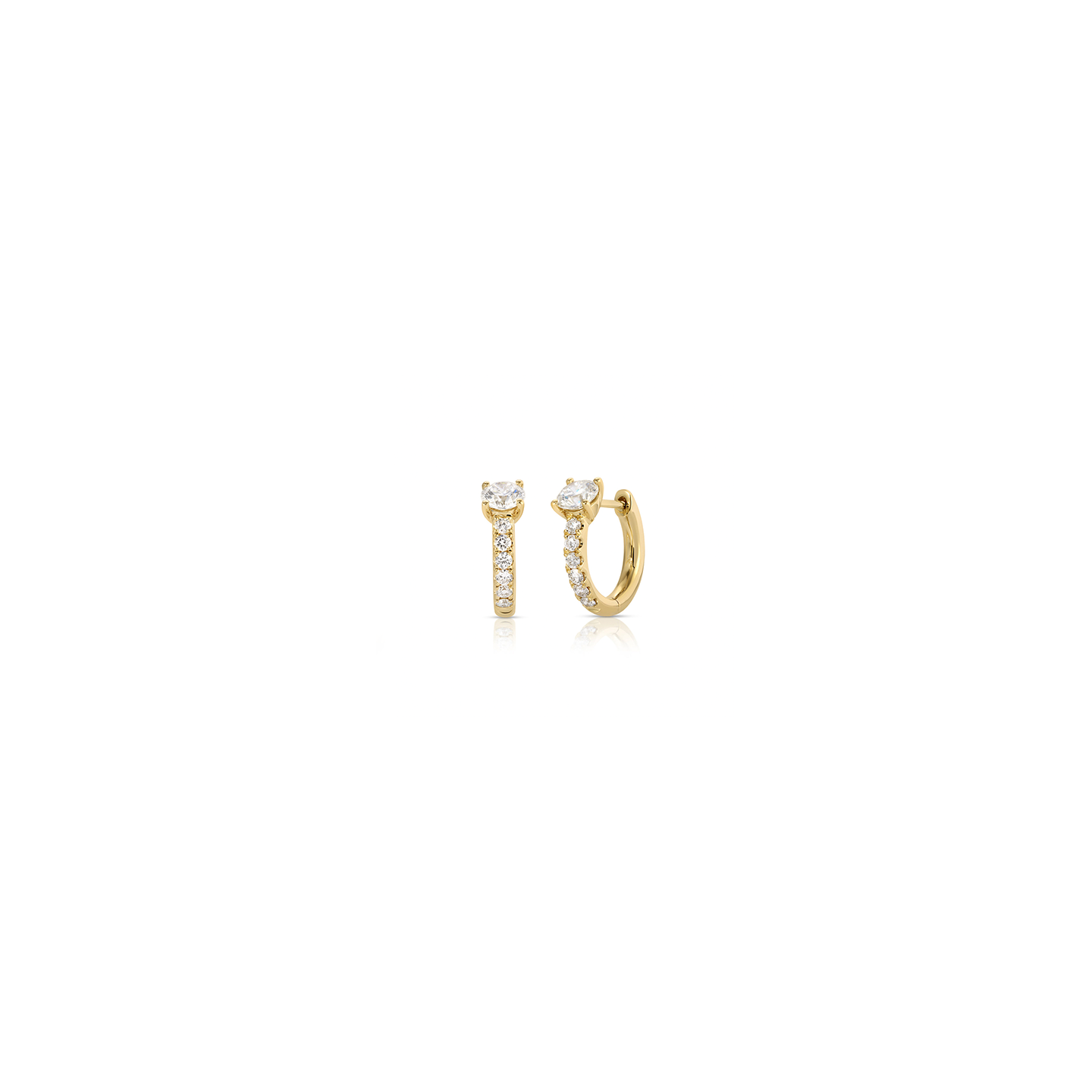 Anita Ko Bobbi Huggies with Round Diamonds