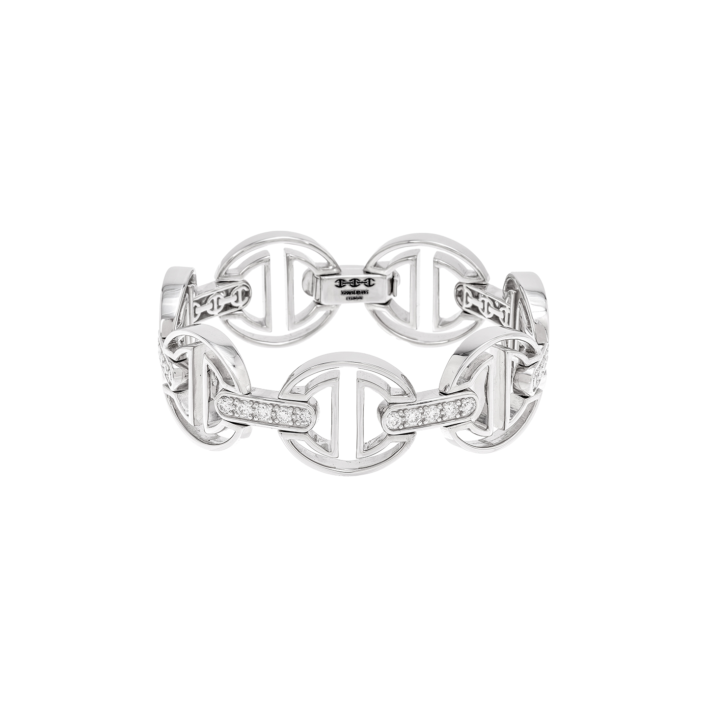 Hoorsenbuhs MMV Medium Link Bracelet with Diamond Bridges