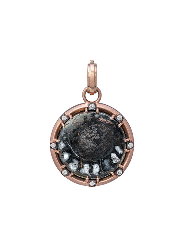 Sylva & Cie Ammonite Fossil Shell Pendant