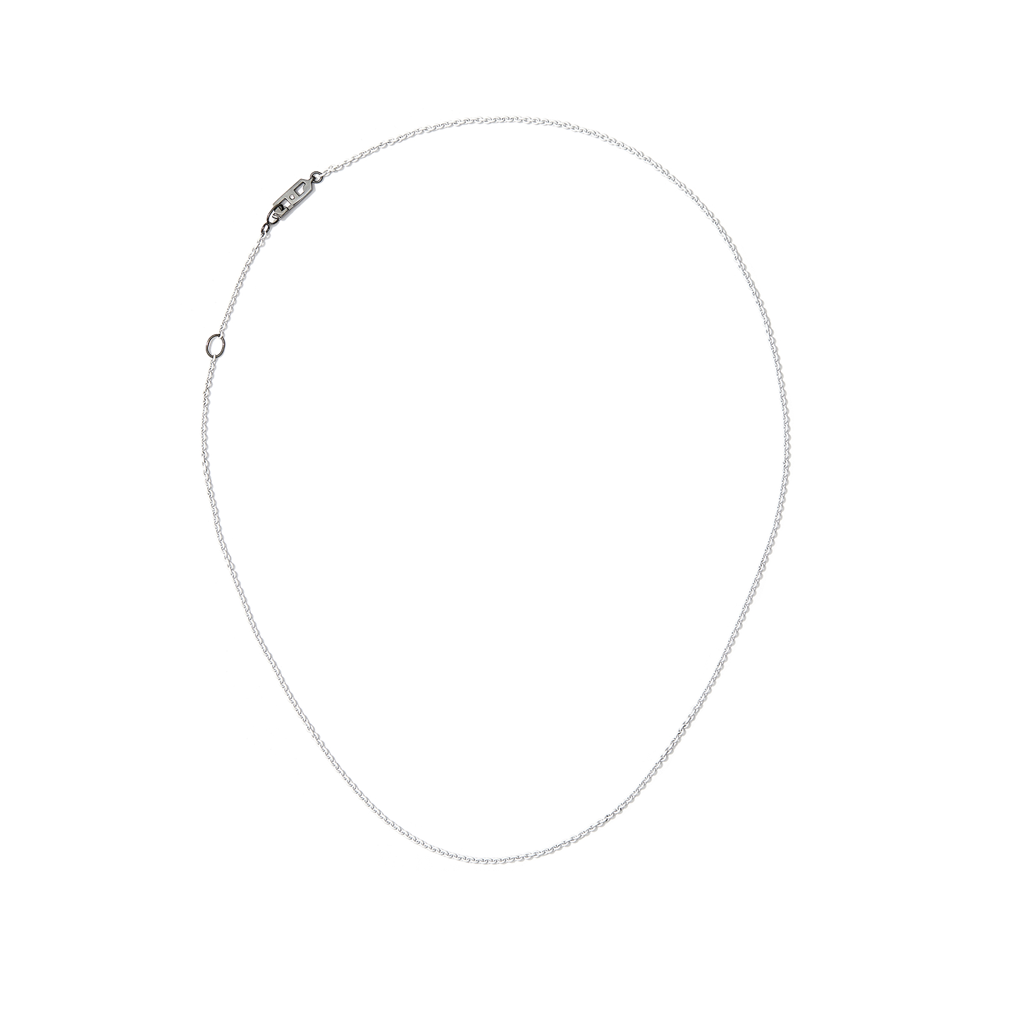 Eva Fehren 'Chroma' White Chain with Blackened White Gold Clasp